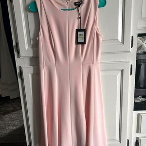 DKNY Soft Pink Midi Dress